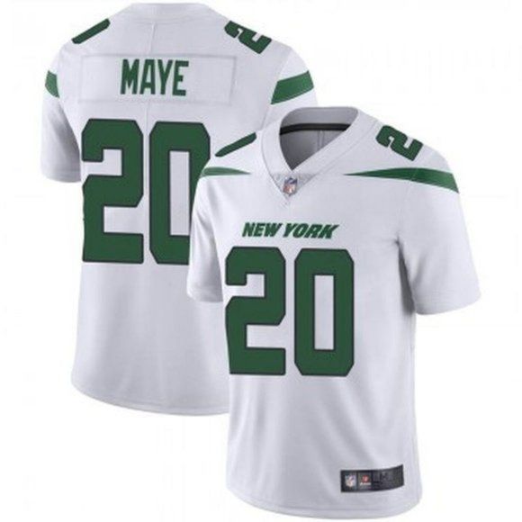 Men New York Jets #20 Marcus Maye Nike White Limited NFL Jersey